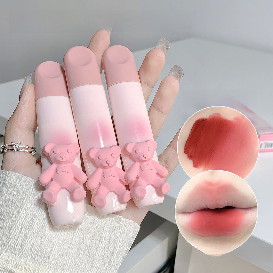 Gogo Bear Lip Mud – Soft Mist Matte for Students