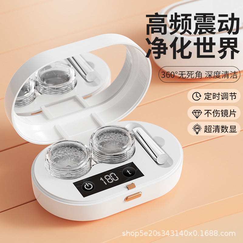 Portable Ultrasonic Contact Lens Cleaner – Sterilization Box