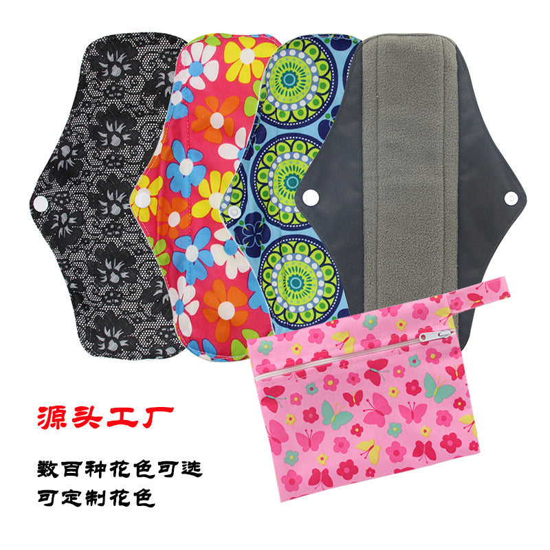 Washable Bamboo Charcoal Sanitary Pads – Waterproof & Reusable Wholesale