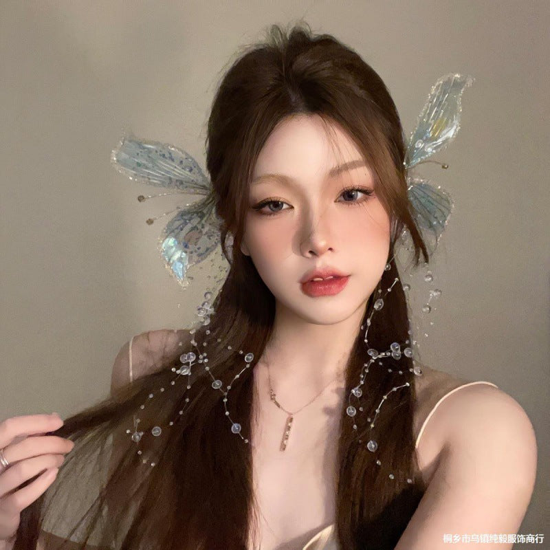 Crystal Butterfly Fairy Side Hair Clip