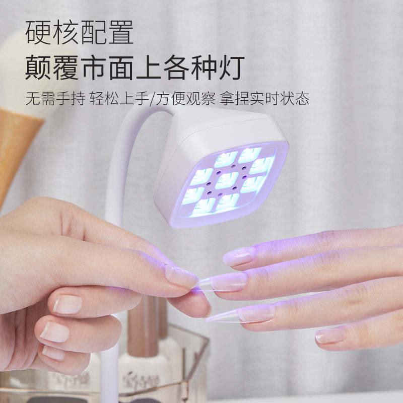 Rechargeable Desktop Lotus Nail Lamp – Quick-Dry Sensor LED
