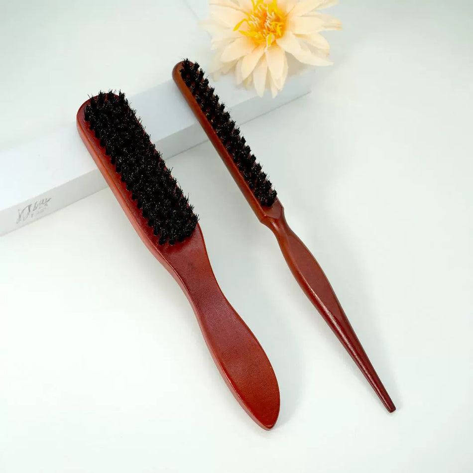 Men’s Pig Bristle Beard Brush | Solid Wood Handle Grooming Brush