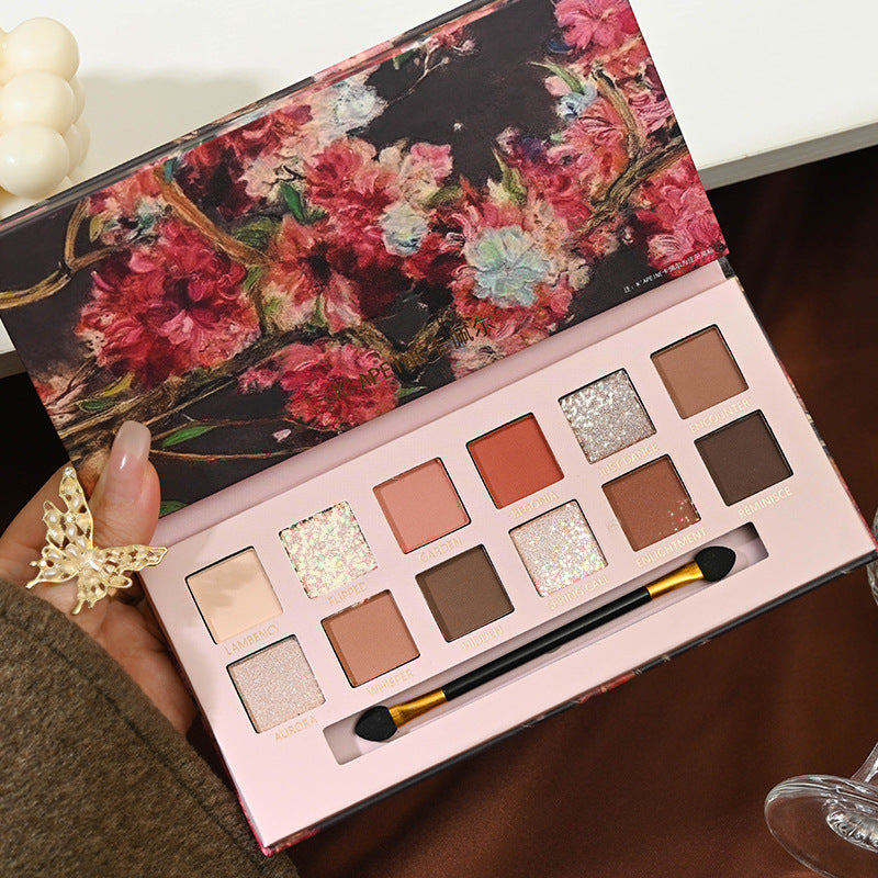 Capel Twelve-Color Oil Painting Style Eyeshadow Palette