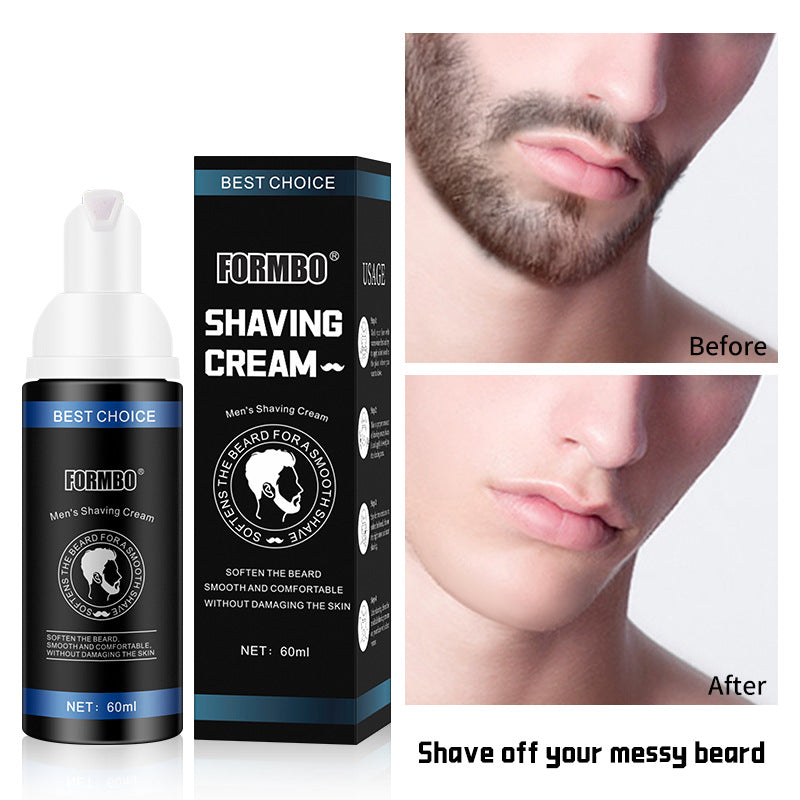 FORMBO Men's Shaving Mousse – Gentle Beard Softening Foam