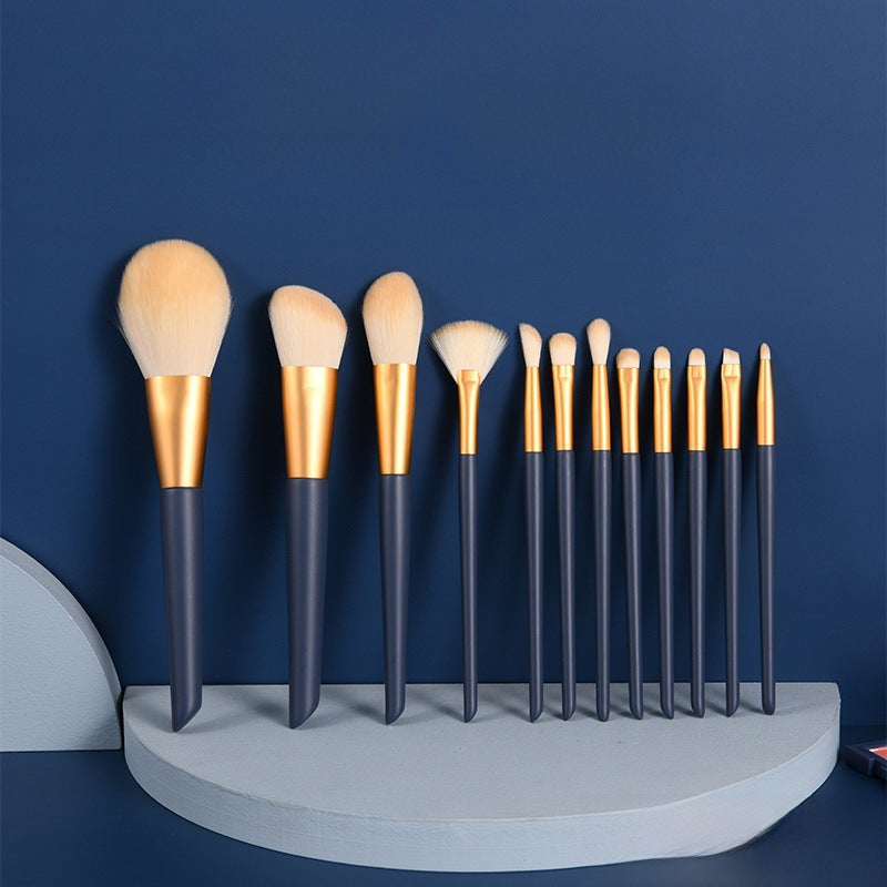 Ermu Grape 12-Brush Set – Soft Hair Makeup Kit