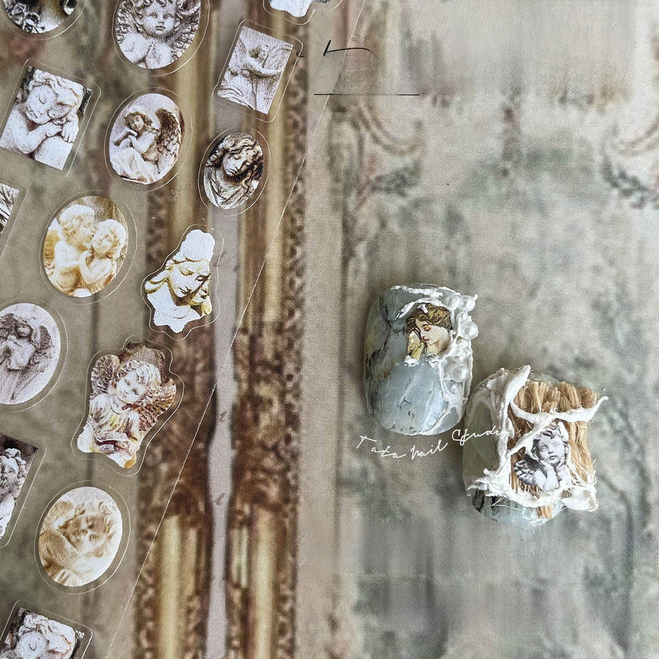 White Bohemia Nail Stickers – Japanese Thin & Tough Art