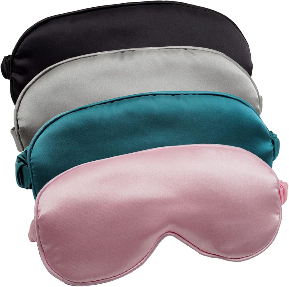 Silk Sleep Mask – Soft Satin Eye Mask for Travel & Night Sleep