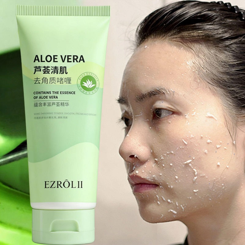 Aloe Vera & Green Tea Facial Exfoliating Gel Moisturizer