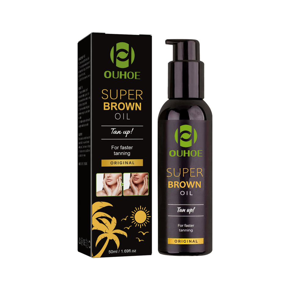 Ouhoe Blackening Oil – Self-Tanning Dark Bronze Moisturizing Body Oil