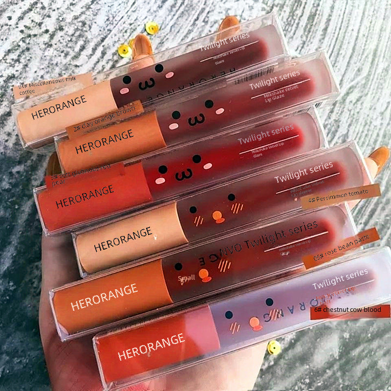 HERORANGE Velvet Lip Glaze – Twilight Milkshake