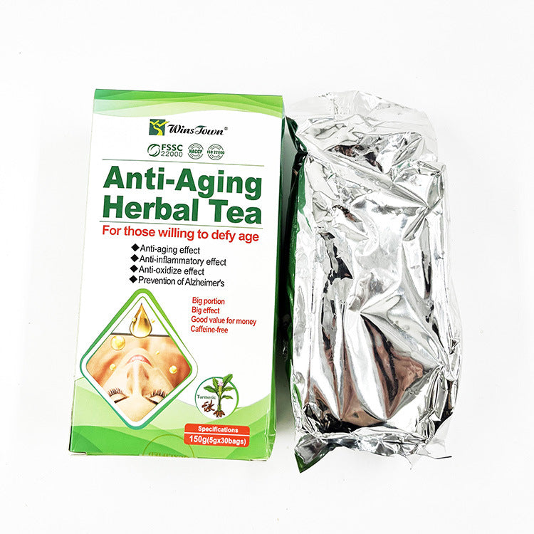 Herbal Anti-Aging Tea Bags for Youthful Vitality