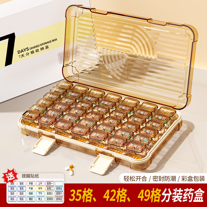 New Portable Medicine Box 7-Day Large-Capacity Organizer