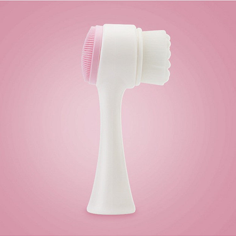 3D Double-Sided Silicone Face Cleansing Brush
