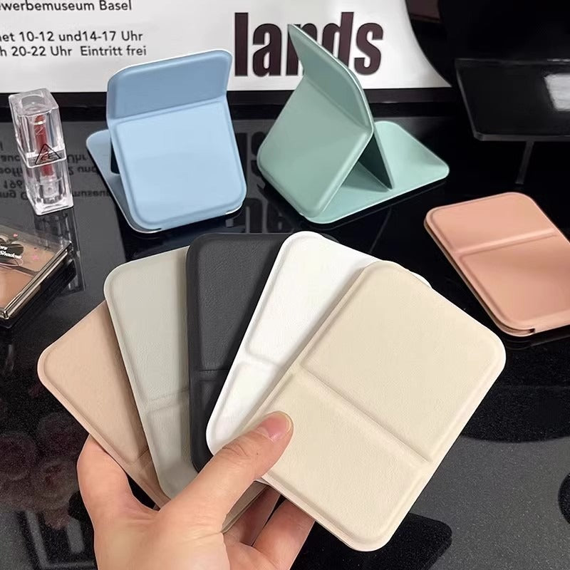 Small Folding Mini Makeup Mirror – Portable Desktop Mirror