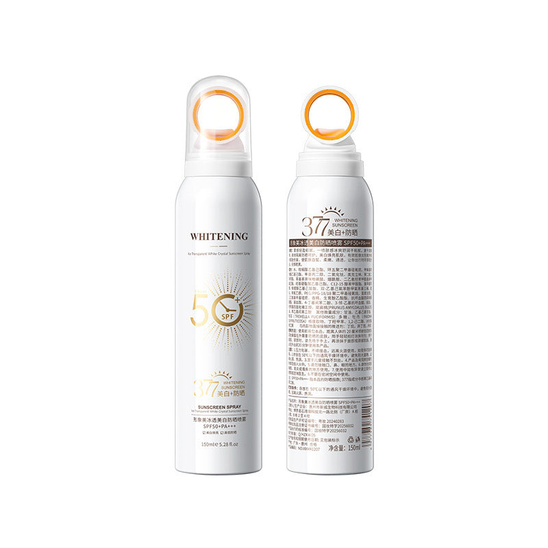Ice Transparent Whitening Sunscreen Spray SPF50+