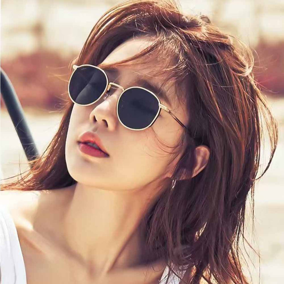 Liu Renna Inspired Vintage Round Sunglasses