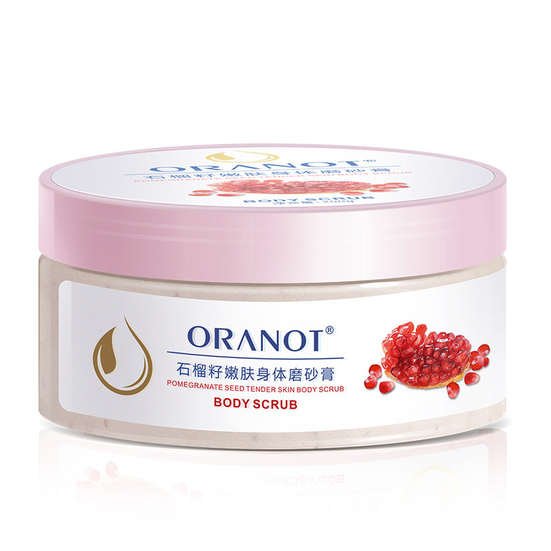 Olanno Pomegranate Seed Scrub Body Lotion Exfoliating Care