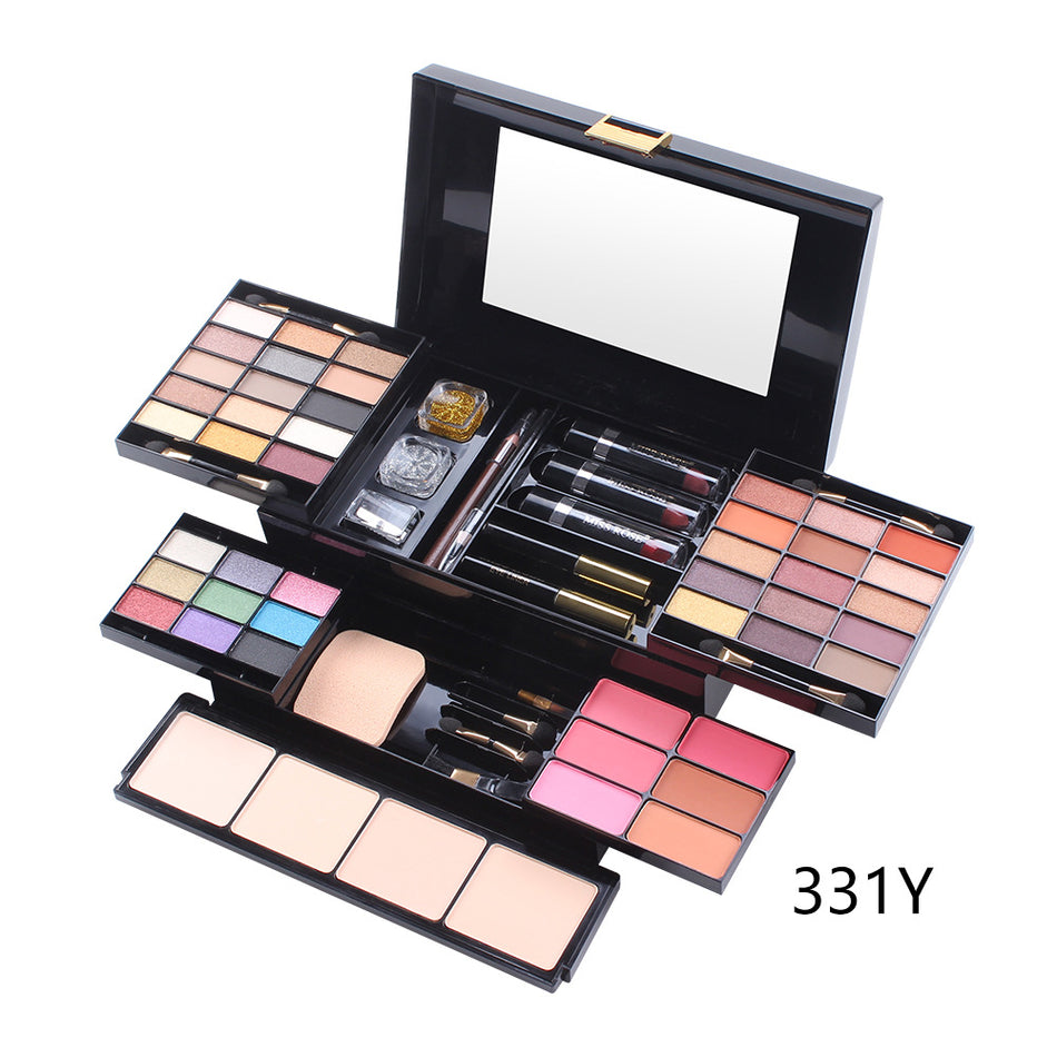 39-Color Matte Eyeshadow & Contour Palette – Blush, Highlighter & Multi-Functional