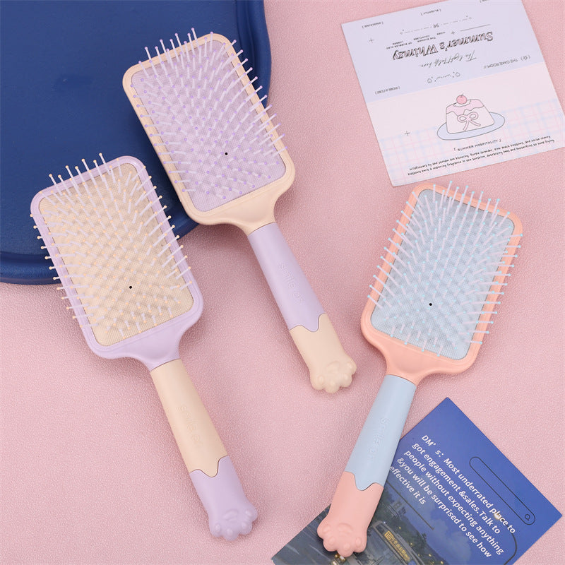 Macaron Air Cushion Hair Comb – (Pack of 2)