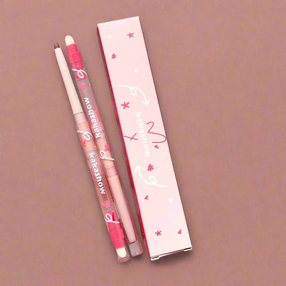 Kakashow Double Lip Liner – Matte Nude with Brush