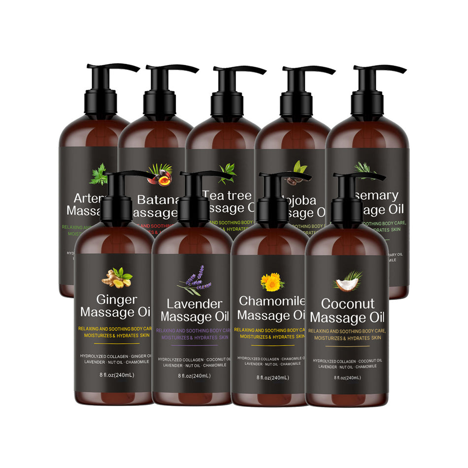 Lavender & Chamomile Massage Oil – 240ml Body Moisturizer