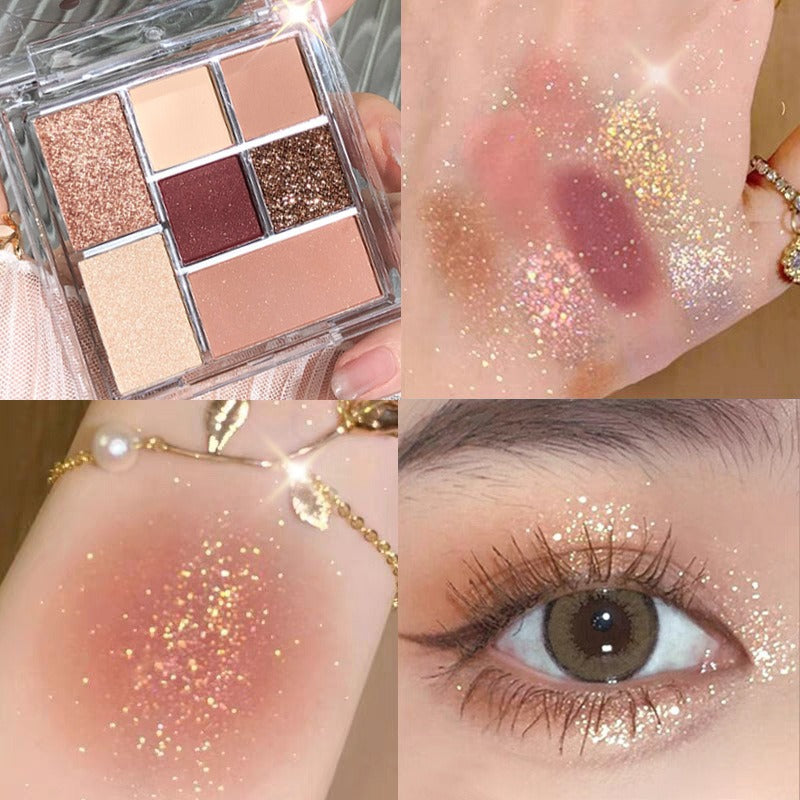 Seven-Color Earth Tone Eyeshadow Palette