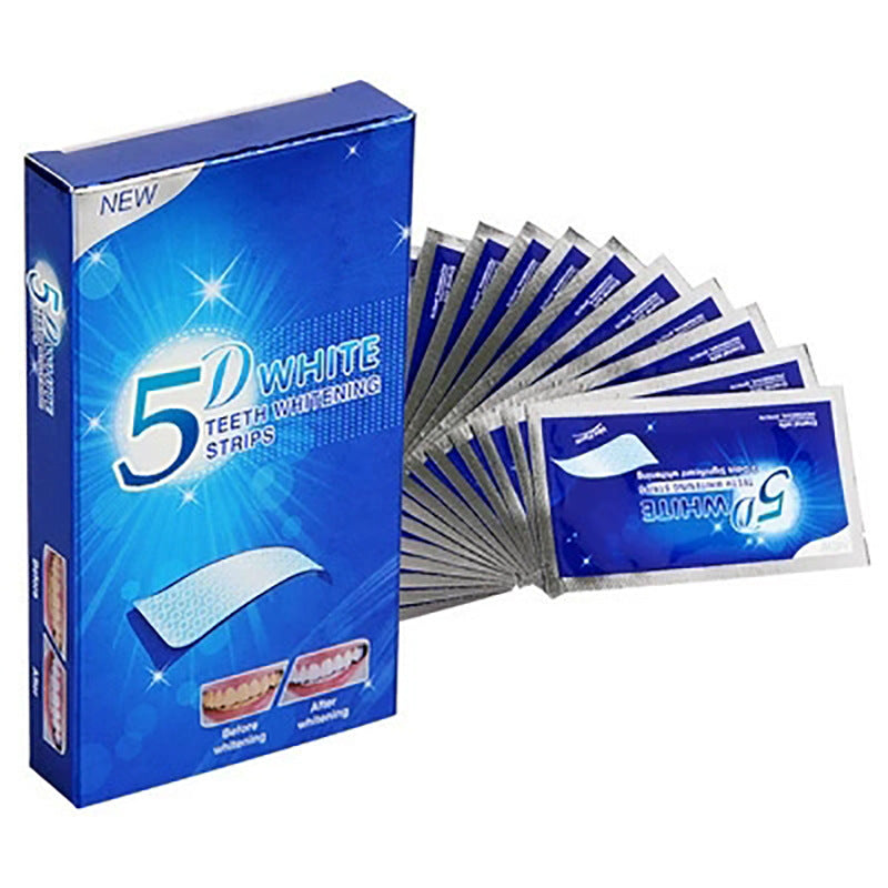 5D Teeth Whitening Strips – Stain Removal Care