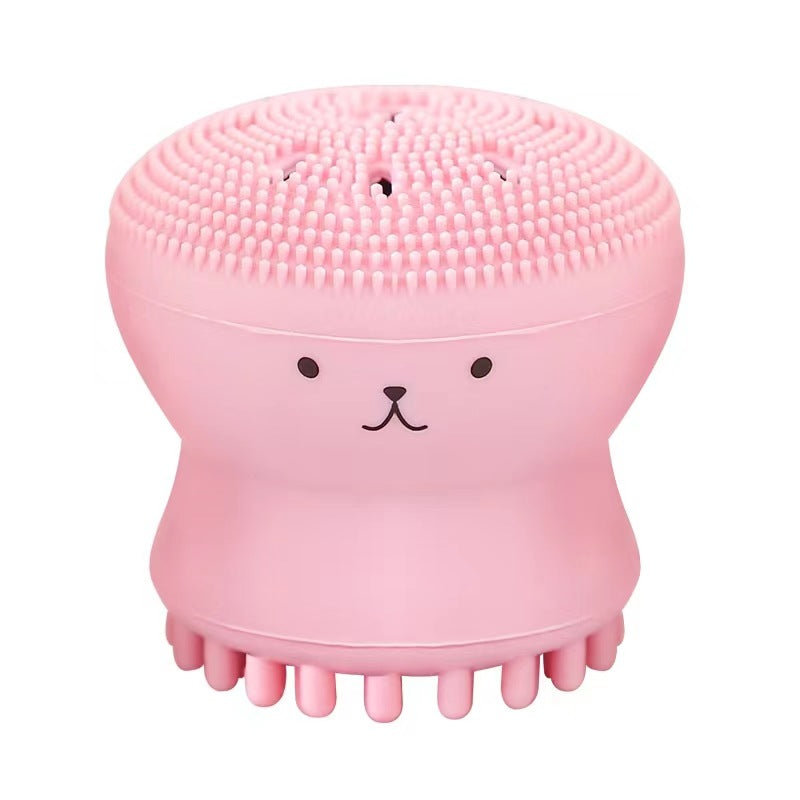 Octopus Double-Head Jellyfish Silicone Facial Brush