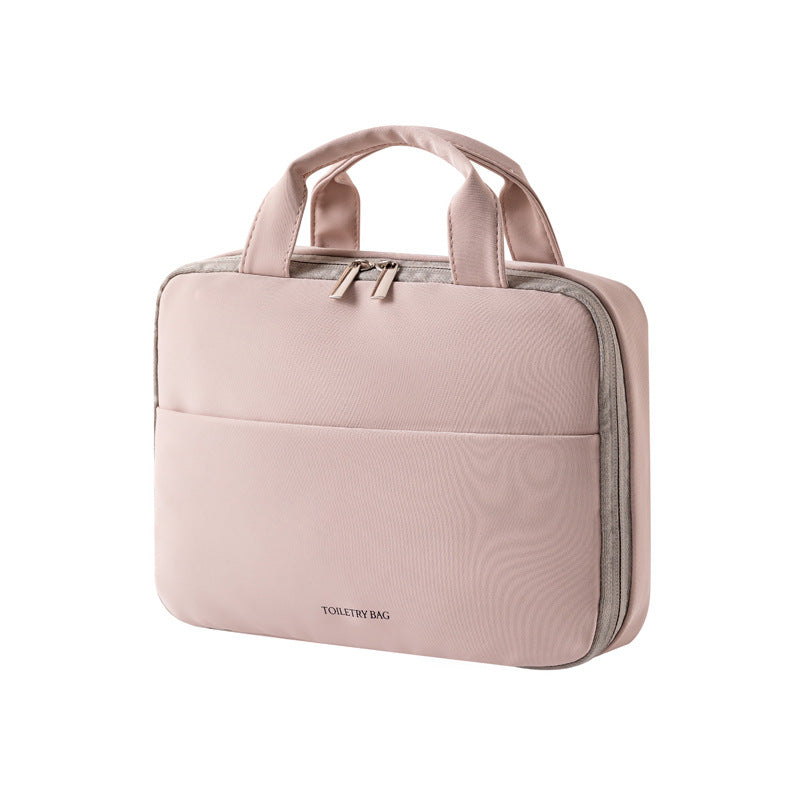 New Cosmetic Bag Women's Large Capacity High-End Portable Cosmetic Storage Bag Partitioned Travel Toiletry Bag