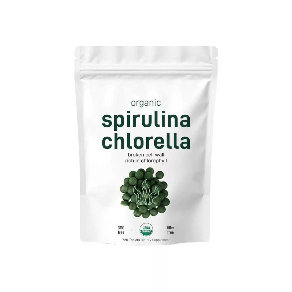 Amazon cross-border Chlorella spirulina tablets factory stock