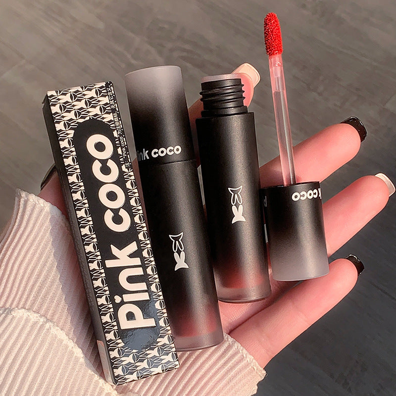 Pinkcoco Twilight Milk Mist Lip Mud – Macaron Velvet Lip Glaze