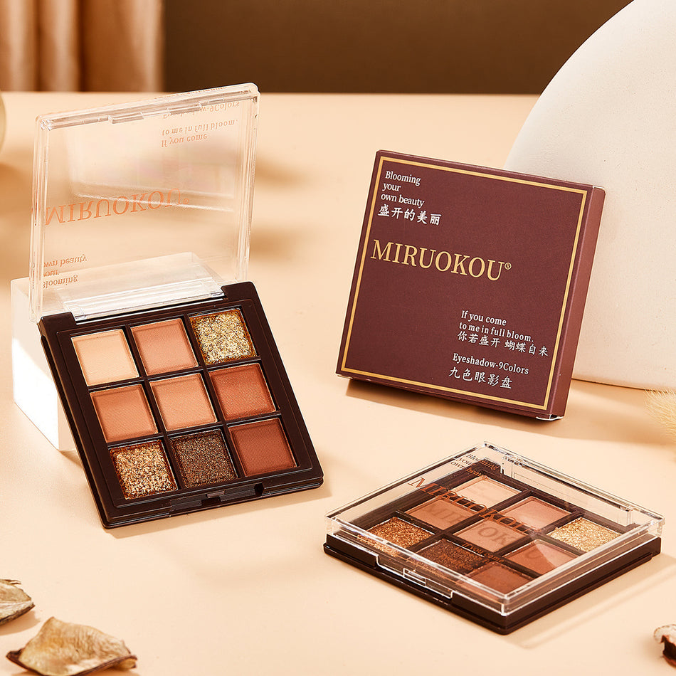 Mirokom Nine-Color Chocolate Eyeshadow Palette