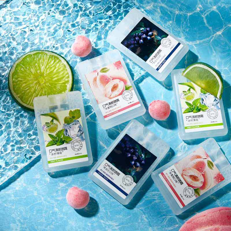 Skyvii Peach Mouth Spray Freshener for Ladies 20ml