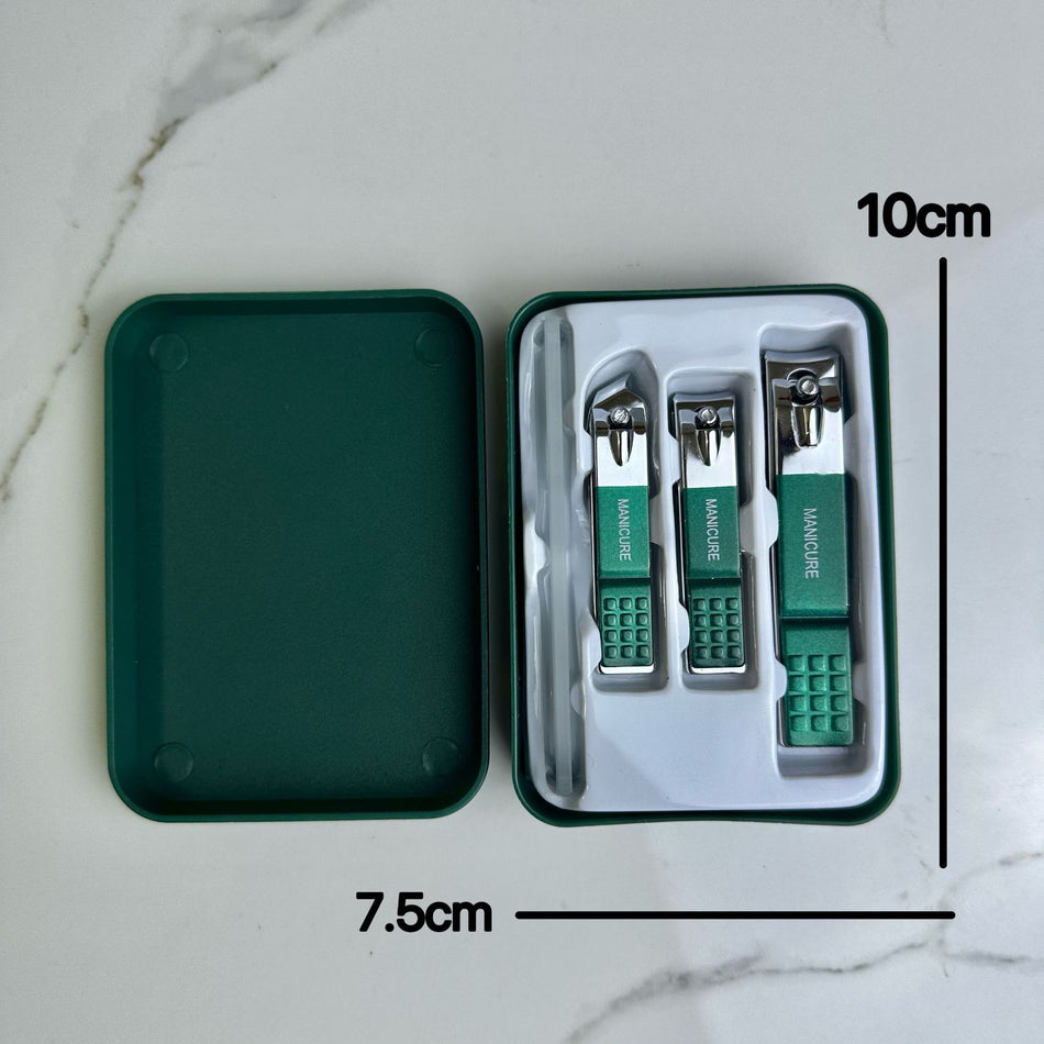 German Seiko 4-Piece Anti-Splash Nail Clipper Set