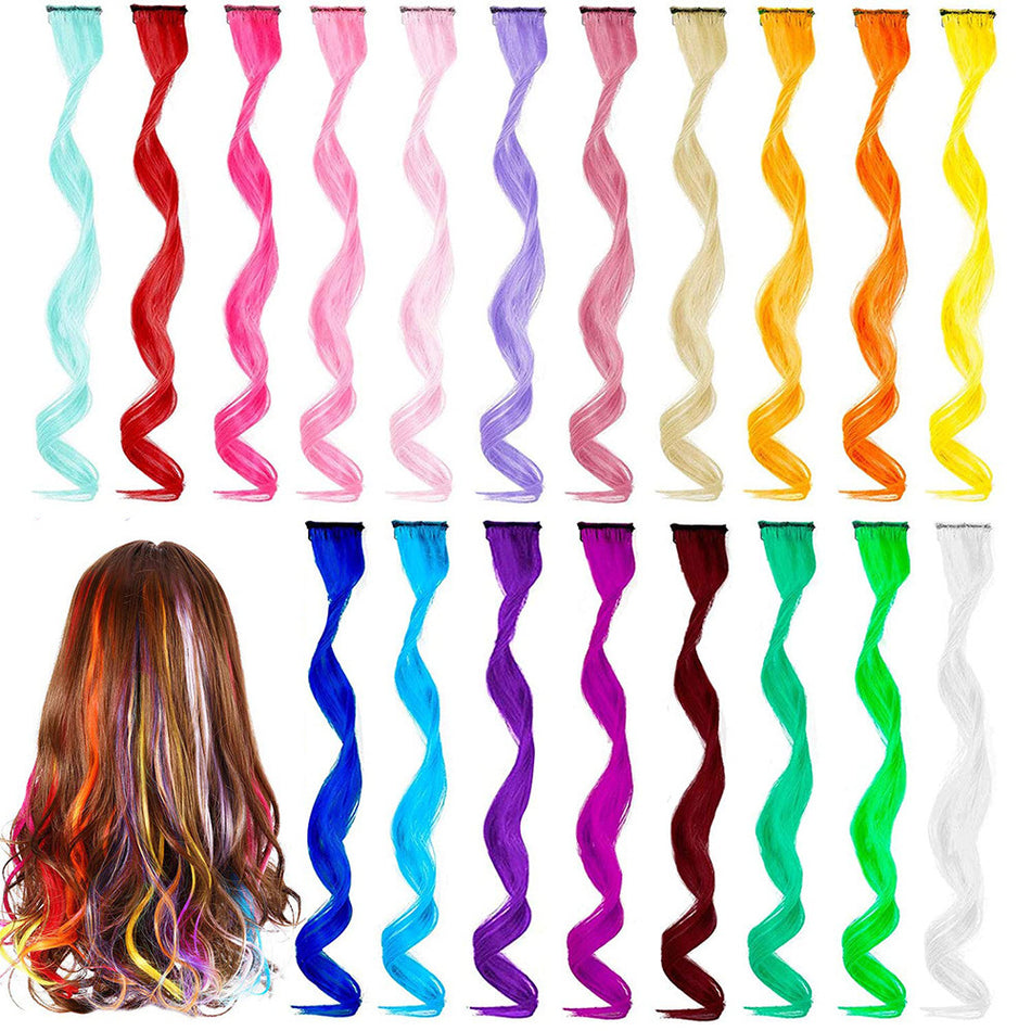 Gradient Clip-In Long Curly Hair Extension – Seamless Color