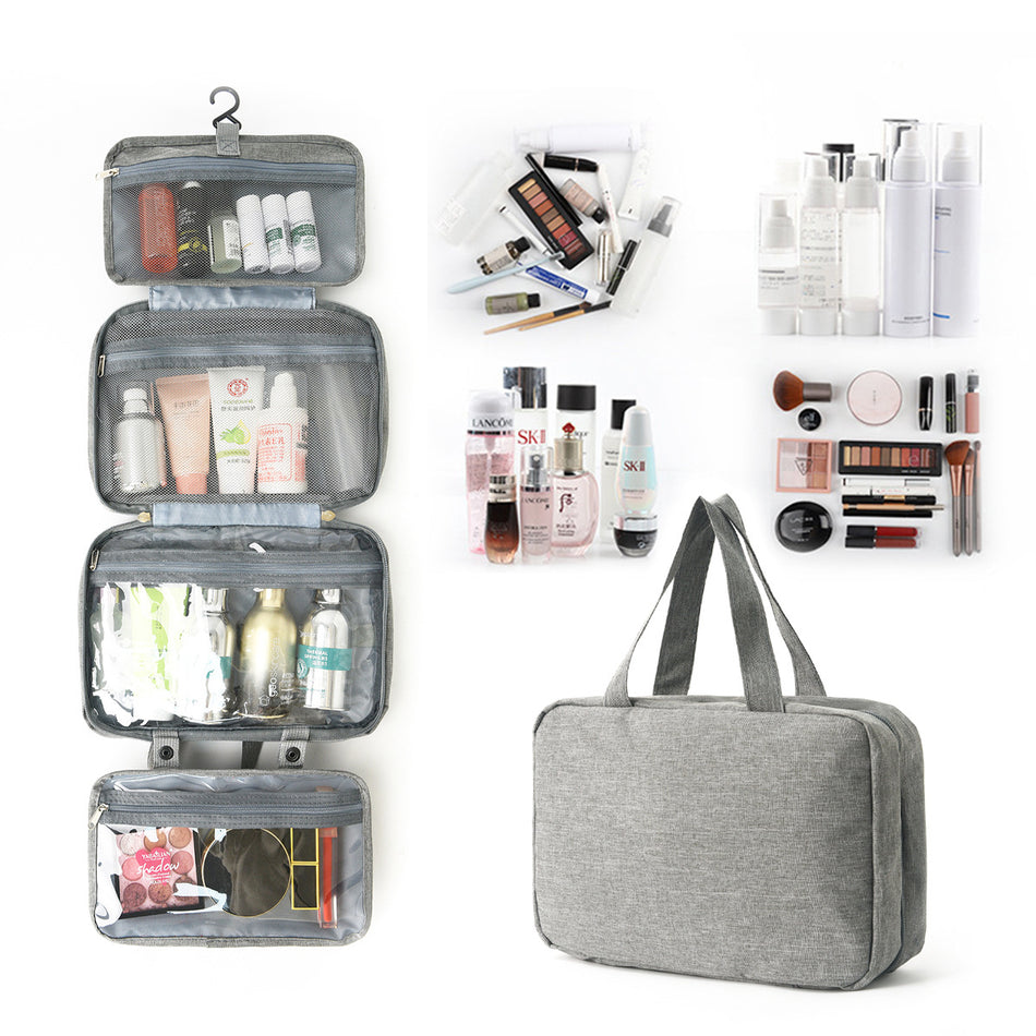 Wet & Dry Separation Cosmetic Bag – Portable Multi-Color Travel Wash Bag