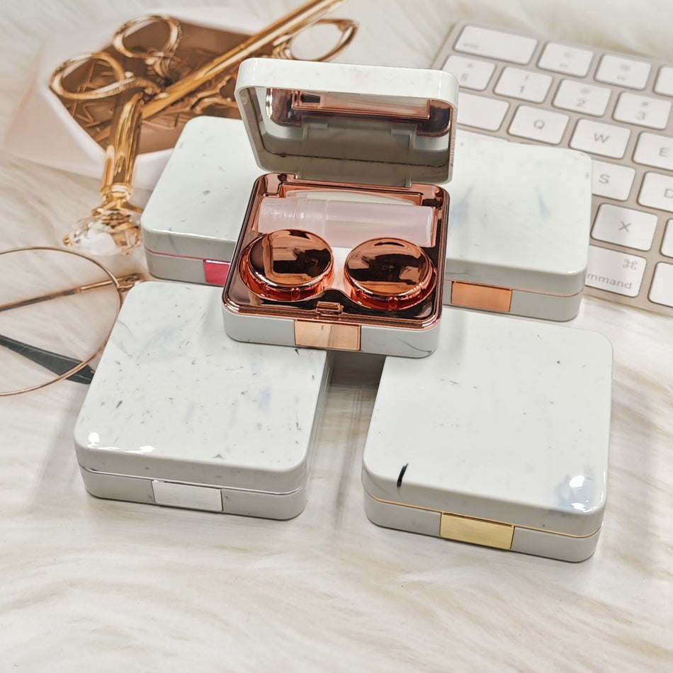 Marble Contact Lens Case – Duplex Myopia Lens Storage Box