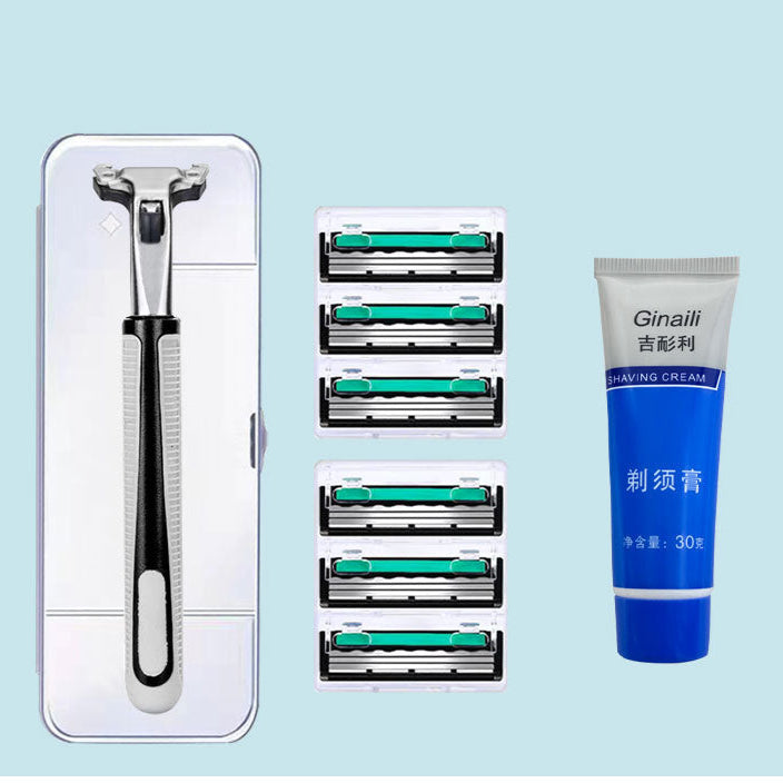 3-Layer Manual Razor Head Beard Shaving Blade