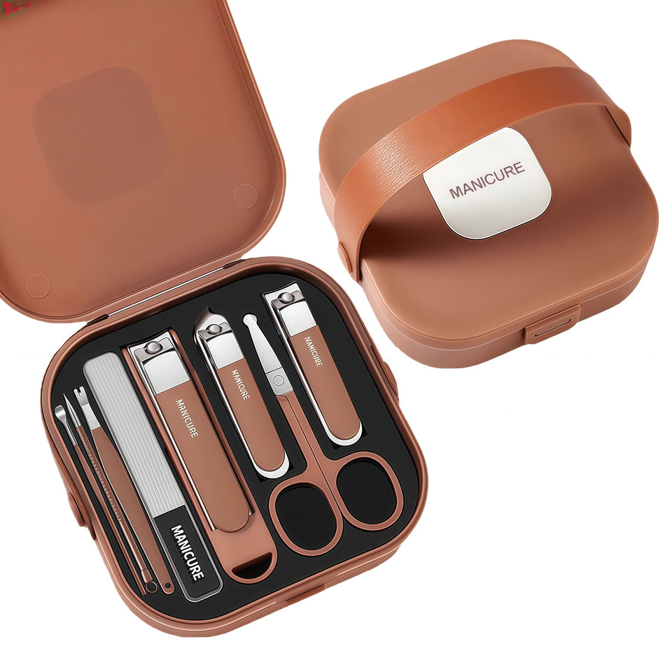 8-Piece Anti-Splash Nail Clipper Set for Home