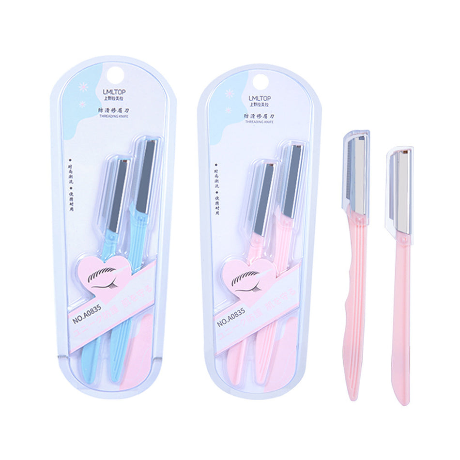 Foldable Double-Headed Eyebrow Razor | Salon Quality
