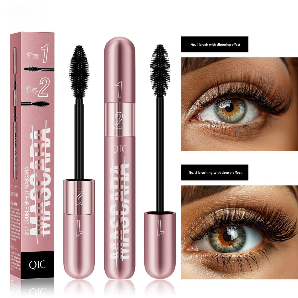 QIC Rose Gold 2-in-1 Mascara – Thick & Slim Curl