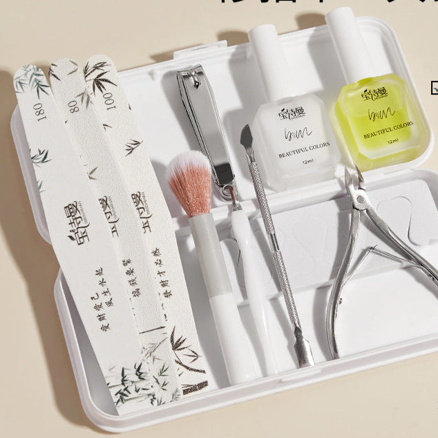 Baoshiman Nail Care Set – Pro Tools & Rubbing Strip