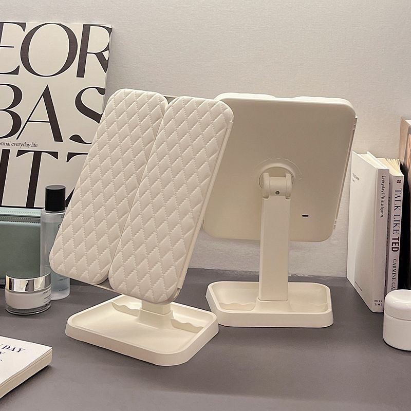 LED Three-Sided Desktop Makeup Mirror – Magnifying Lighted Mirror