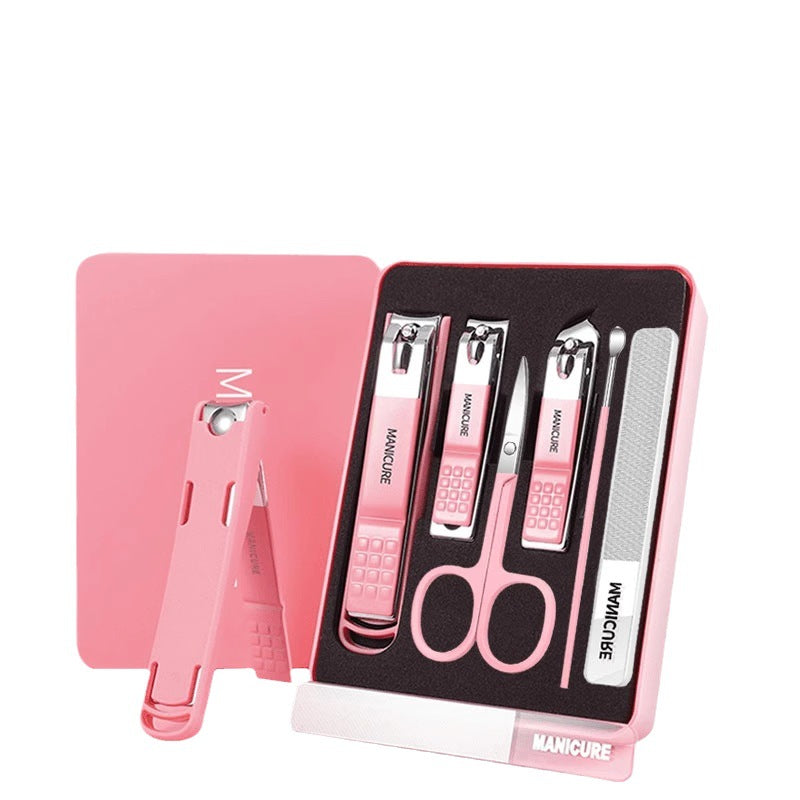 Anti-Splash Nail Clipper Set – 5-Piece Grooming Kit