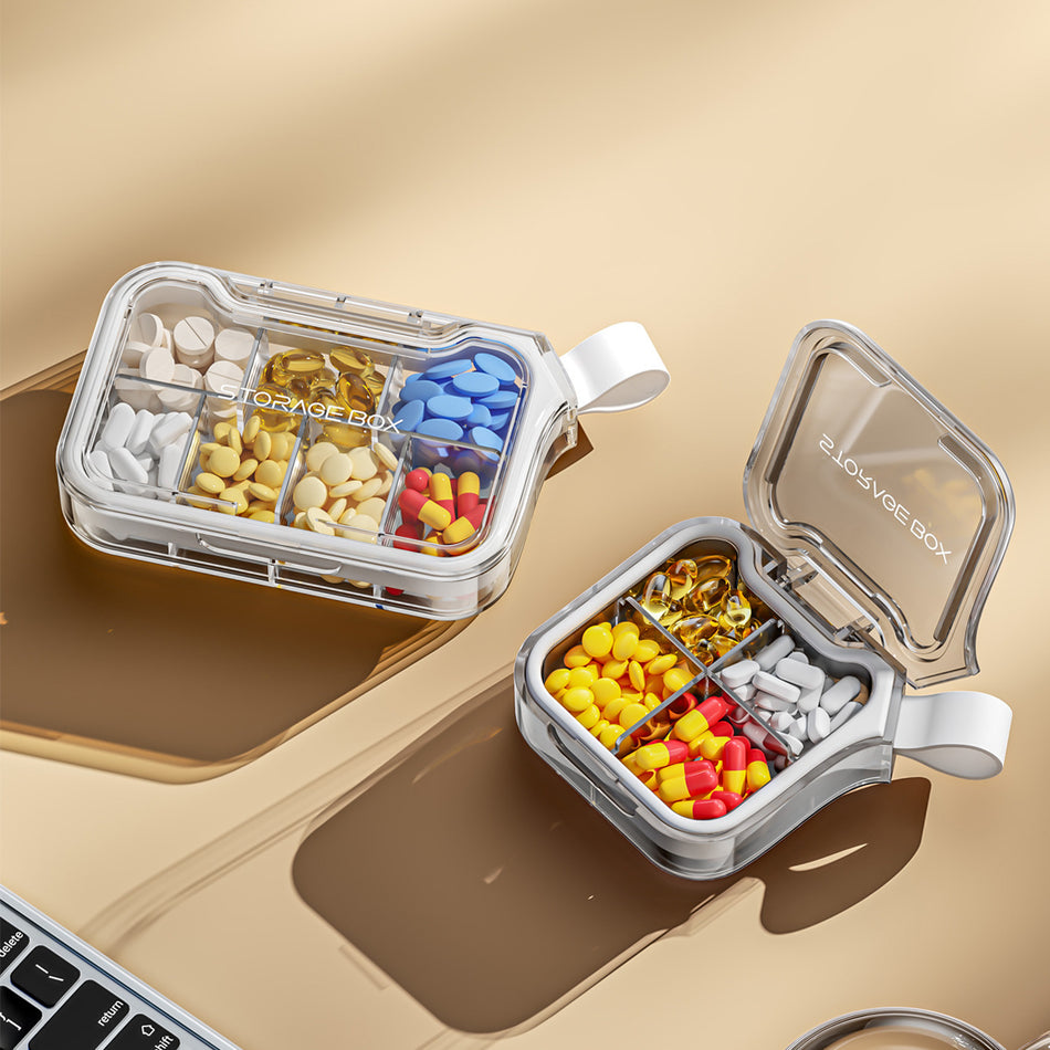 Portable 7-Day Sealed & Moisture-Proof Pill Box