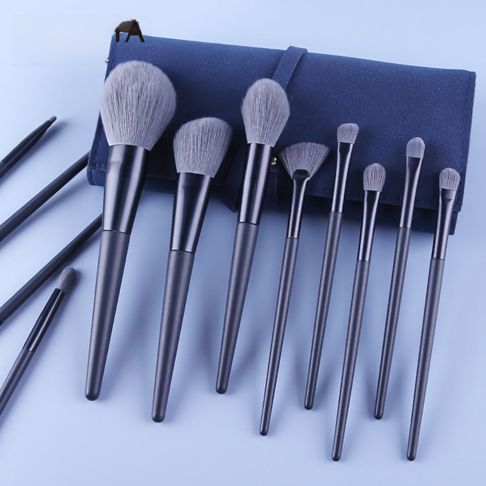 Zhuoerya 12-Piece Makeup Brush Set for Face & Eyes