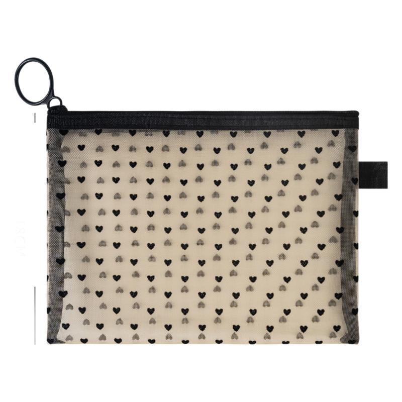 Mesh Love Cosmetic Bag – Large, Stylish & Travel-Ready