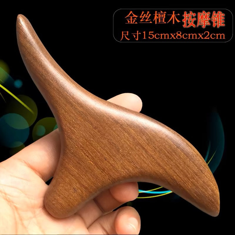 Golden Sandalwood Foot Massage Stick – Meridian & Reflexology Tool