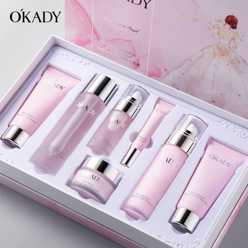 Oppe Bird’s Nest Pearl 7-Piece Skin Care Set – Moisturizing & Rejuvenating