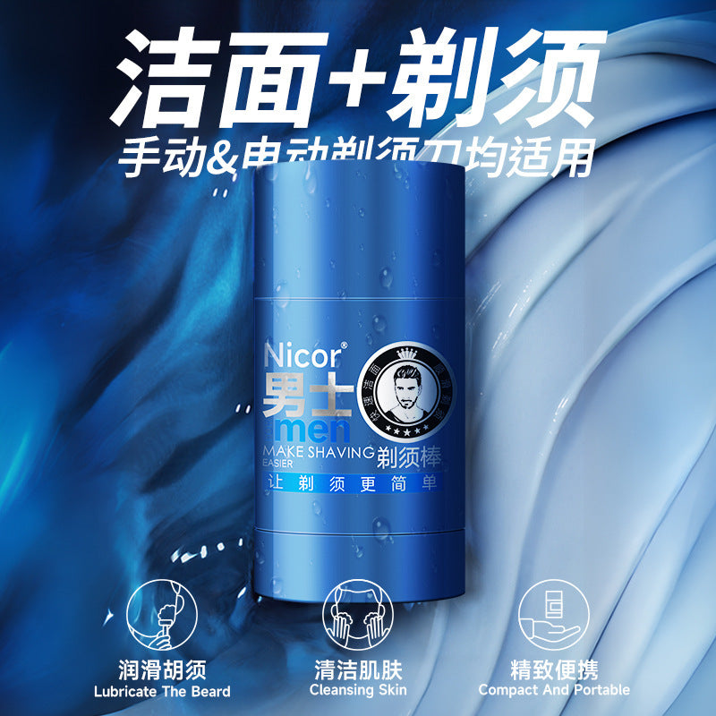 Nicor Men Shaving Cream Stick Moisturizing Beard Care Foam